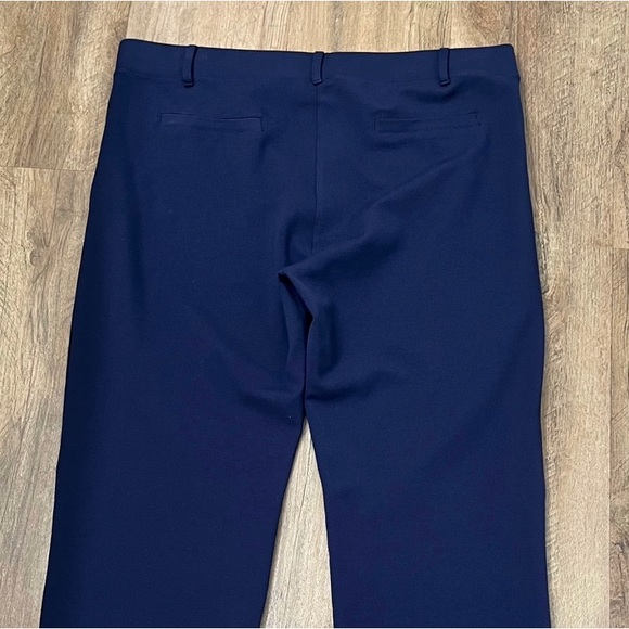 Betabrand Straight-Leg Classic Dress Pant Yoga Pants in Navy Blue - Picture 7 of 12